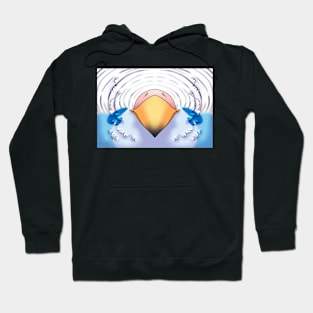 Light Blue Budgie Mask Hoodie